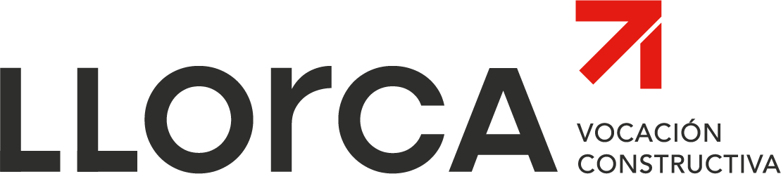 Logo Llorca_Gris:rojo_con claim Logo Llorca_Gris:rojo_con claim